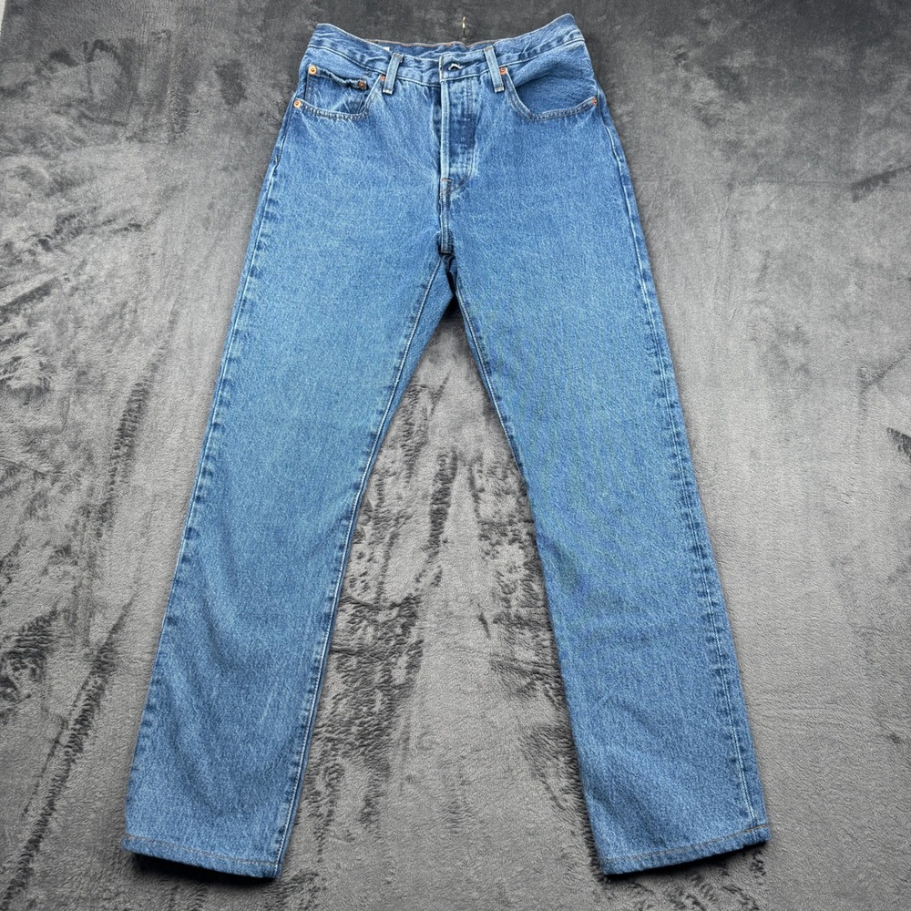 Vintage Levis Premium 501 Original Fit Jeans W26 L32 Straight Leg Medium Wash